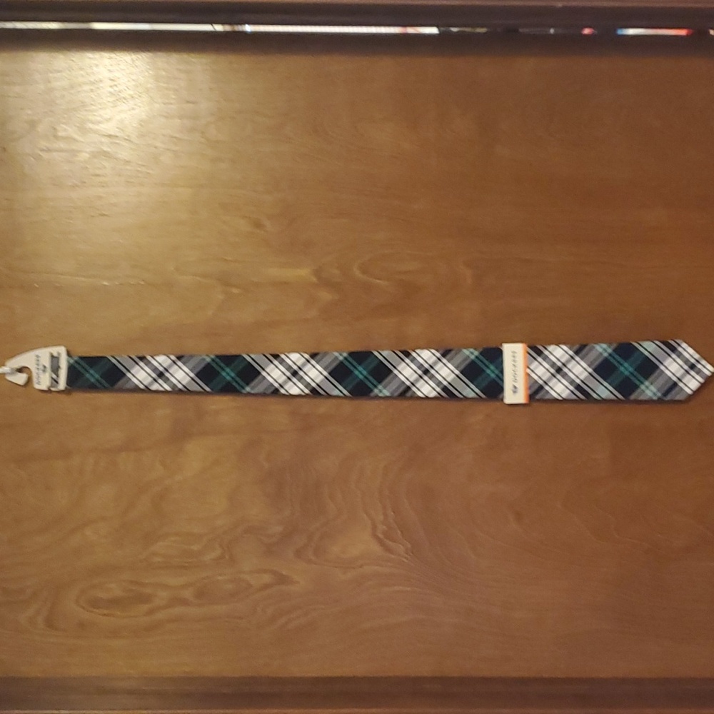 NWT Dockers Blue & White Plaid Cotton Tie